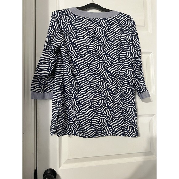 Vineyard Vines Whale Tail Printed Tunic‎ Top Small - Picture 5 of 6